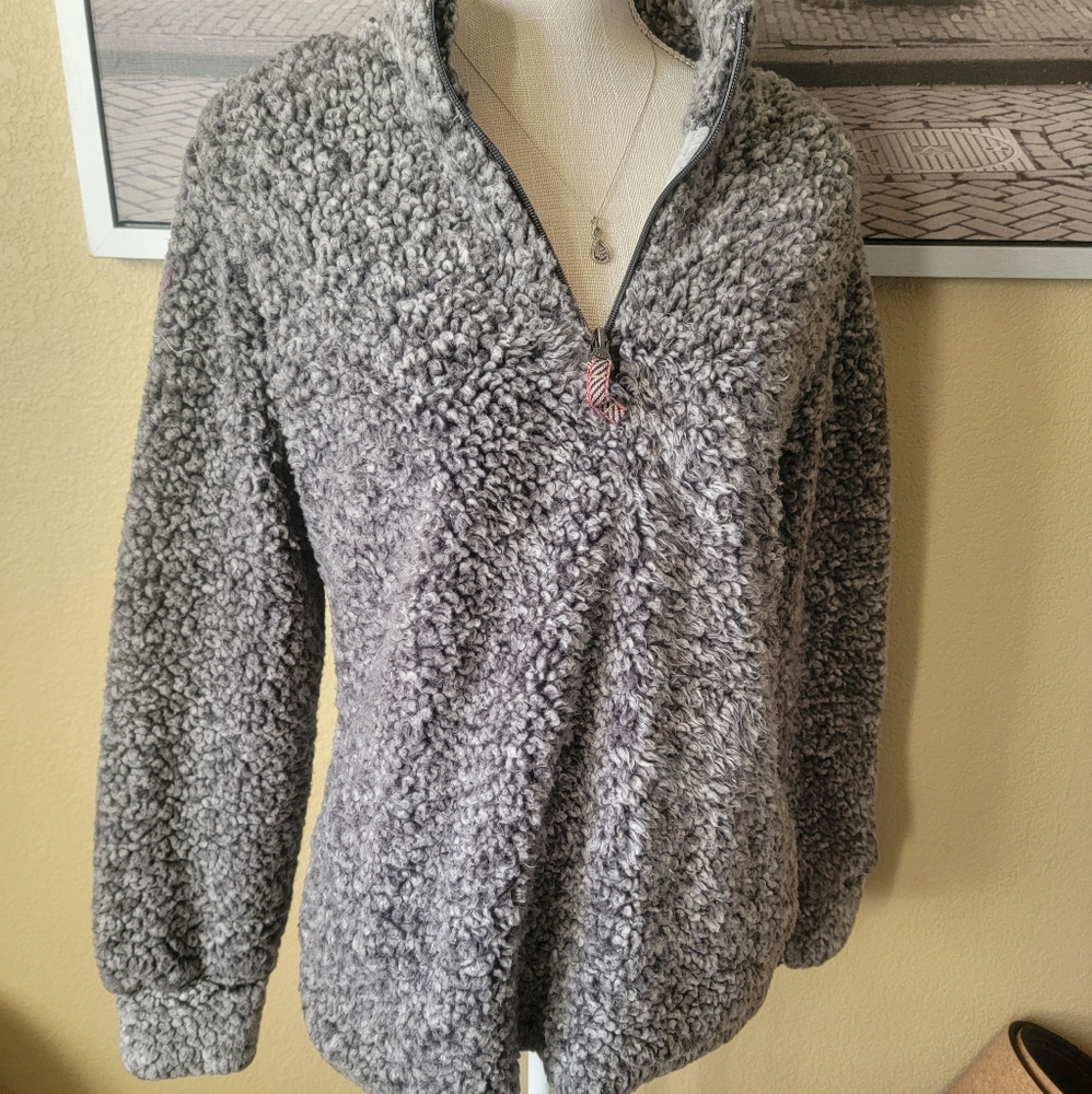 Weatherproof Long Sleeve Grey Quarter Zip